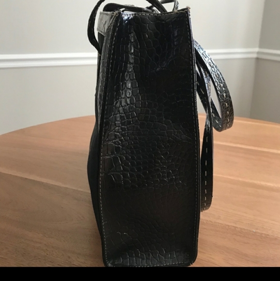 LIZ CLAIBORNE BLACK CANVAS PURSE 👛 - Picture 2 of 4